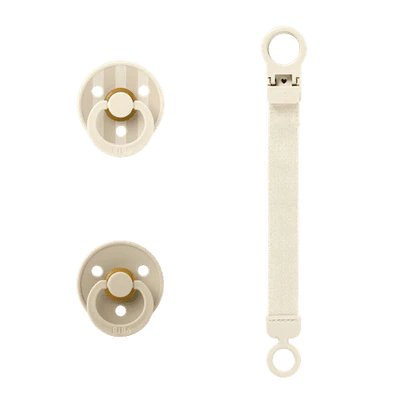 Colour Dummy Loop Clip Gift Set - Ivory