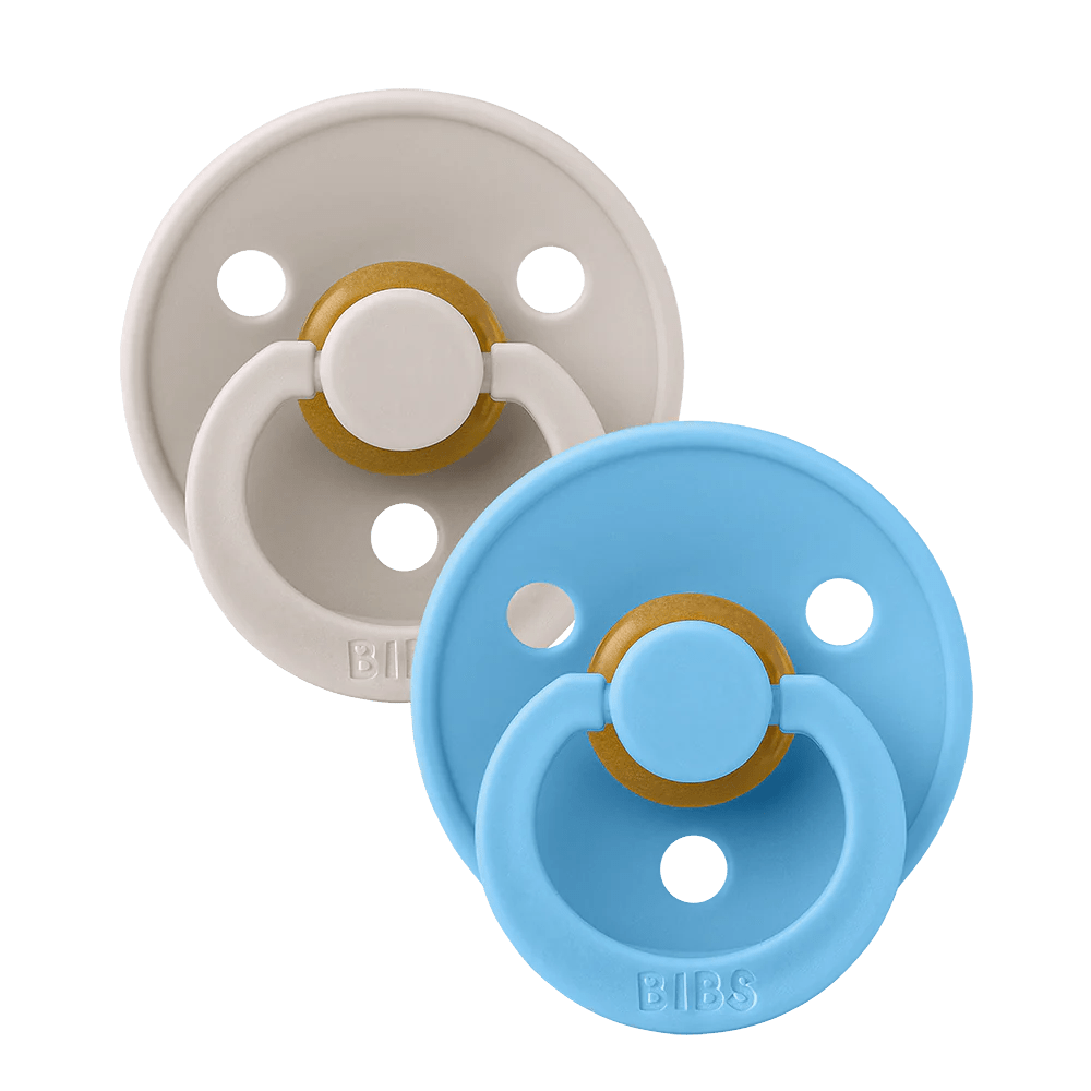 Colour Pacifier Round 2pk - Aster & Ruby