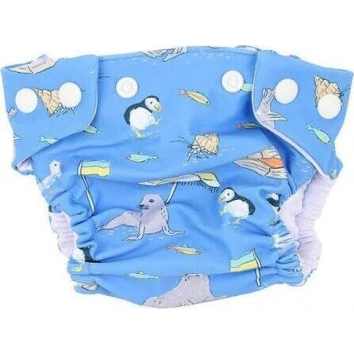 bebe Conway Print Aqua Nappy | Aster & Ruby