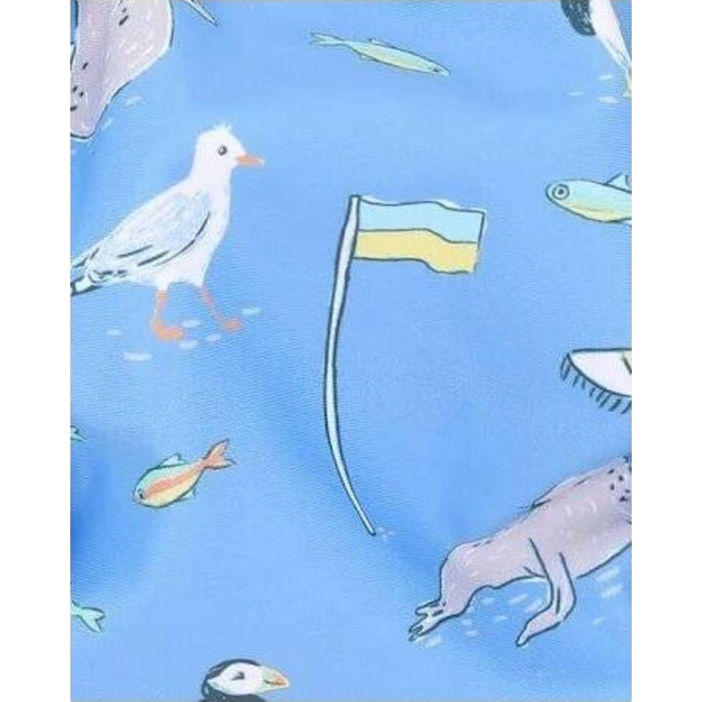 bebe Conway Print Aqua Nappy | Aster & Ruby