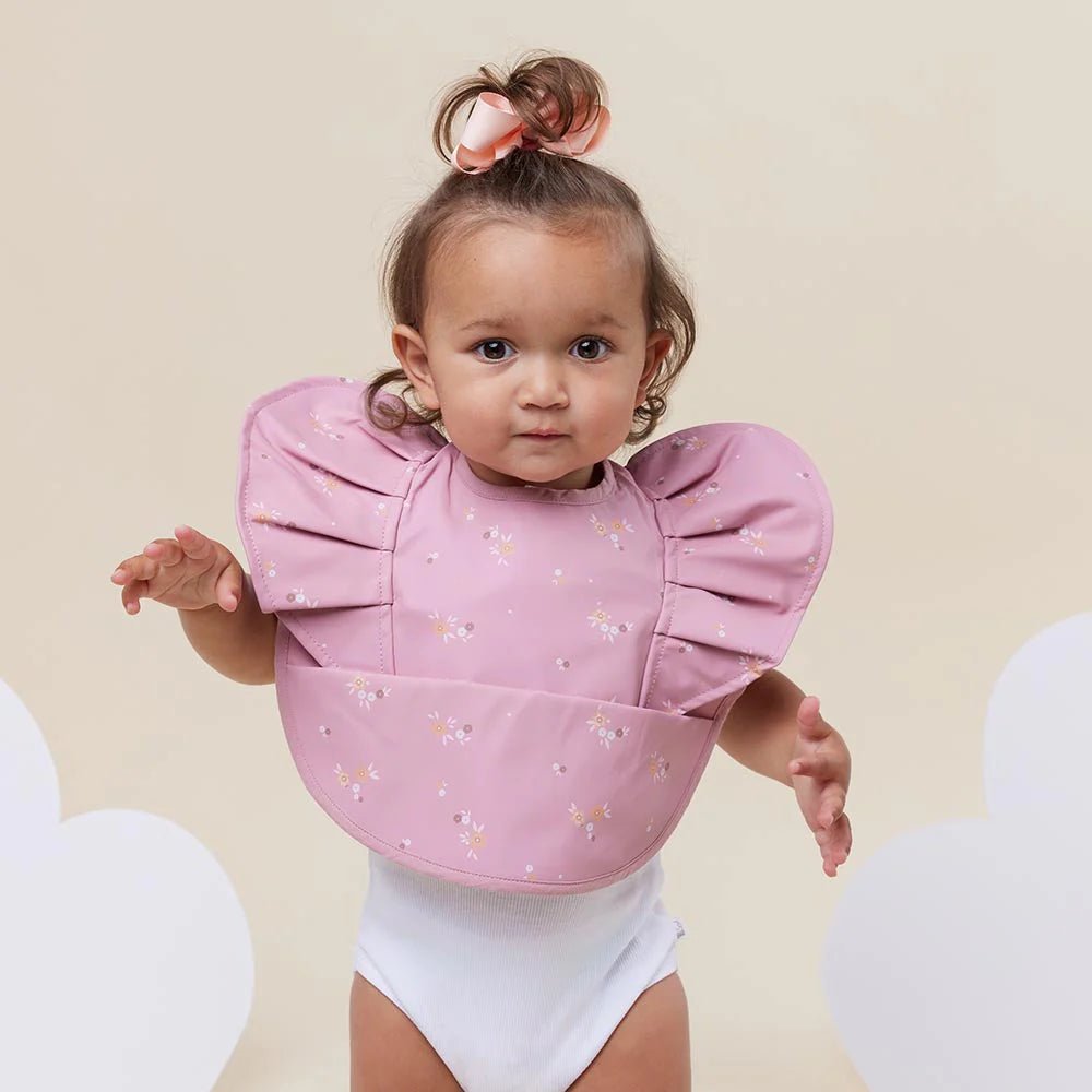 Daisy Frill Snuggle Bib - Aster & Ruby