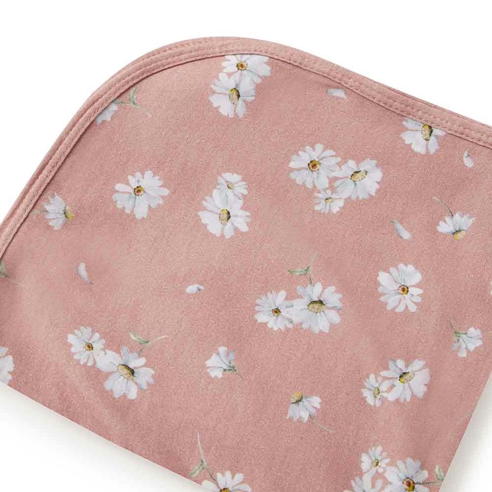 Daisy Organic Jersey Wrap & Topknot Set - Aster & Ruby