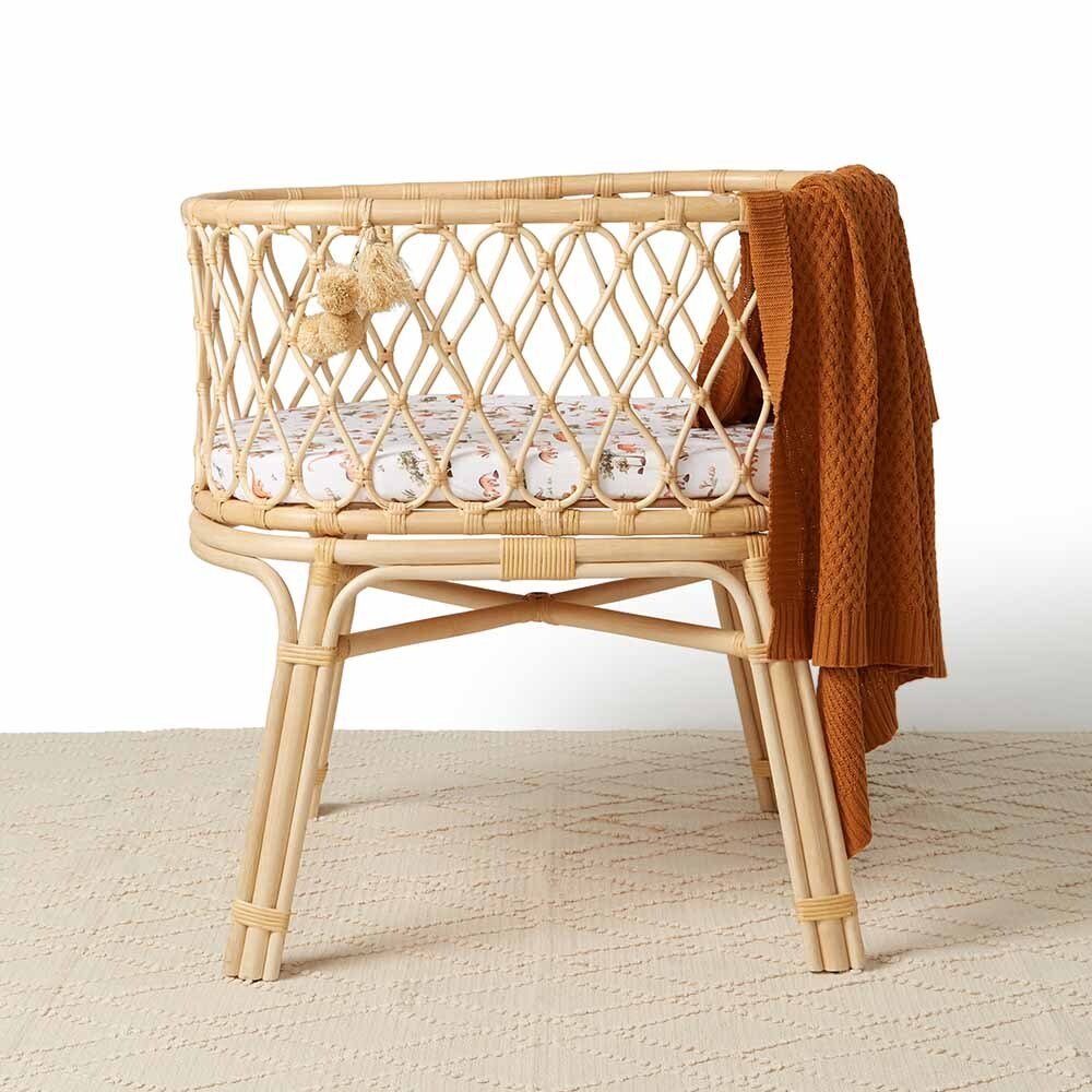 Dino Bassinet Sheet / Change Pad Cover - Aster & Ruby