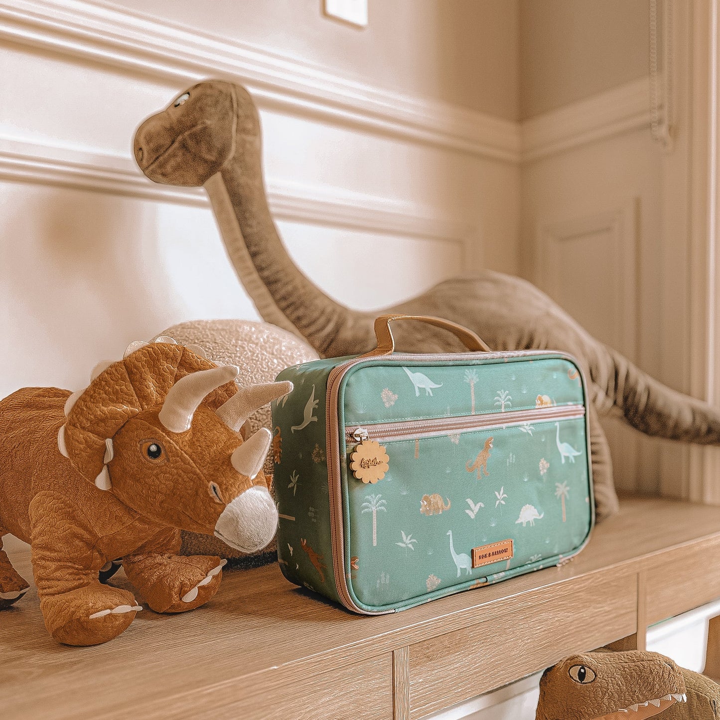 Dinos Large Lunch Bag - Aster & Ruby