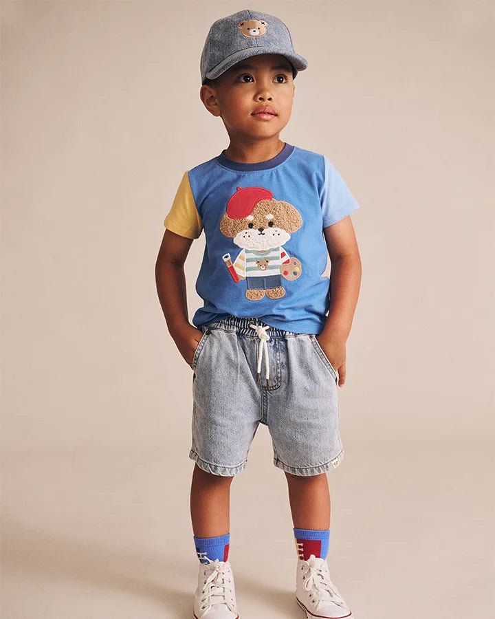 Dreamy Denim Short Overalls - Aster & Ruby