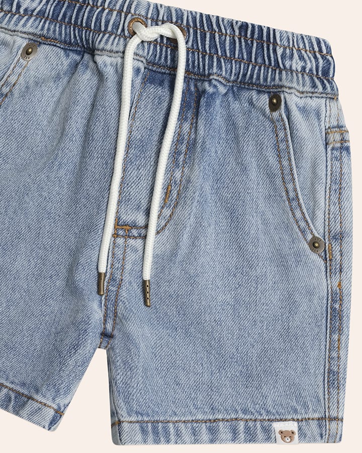Dreamy Denim Short Overalls - Aster & Ruby