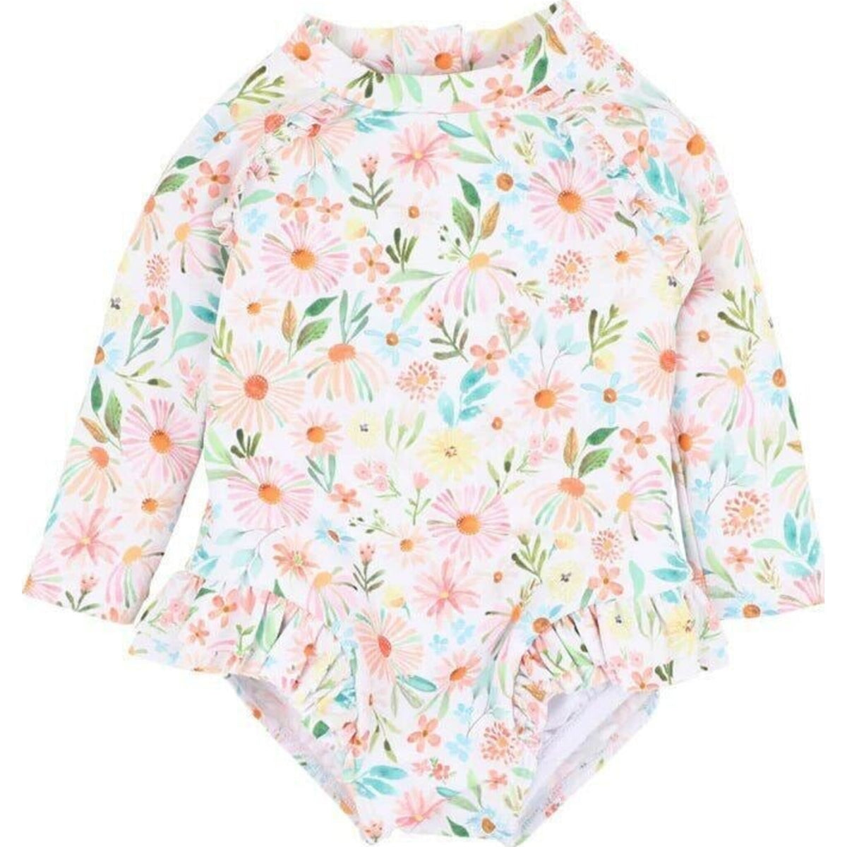 bebe Eliana Print Ls Sunsuit | Aster & Ruby