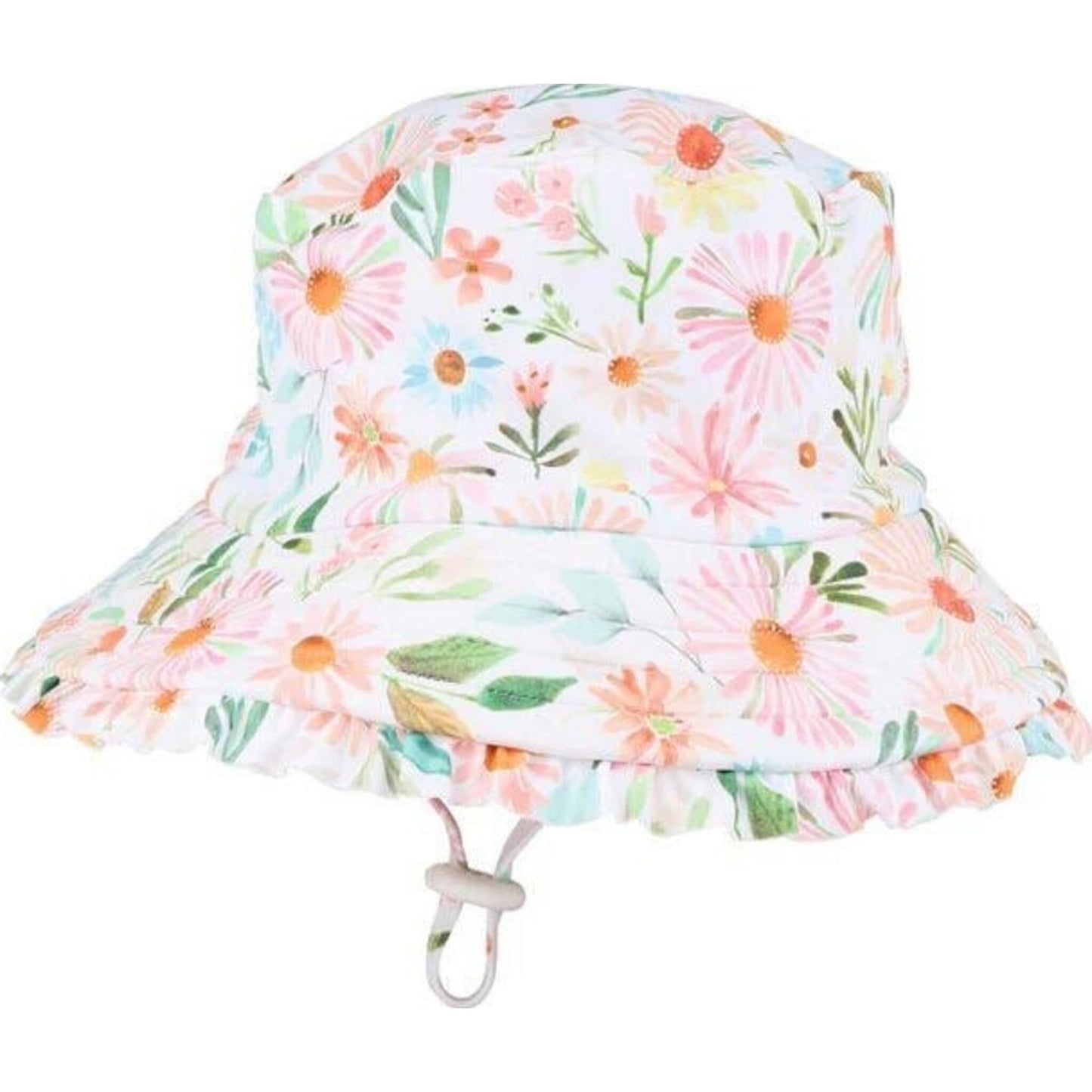 bebe Eliana Swim Hat With Quick Release Neck Tie | Aster & Ruby