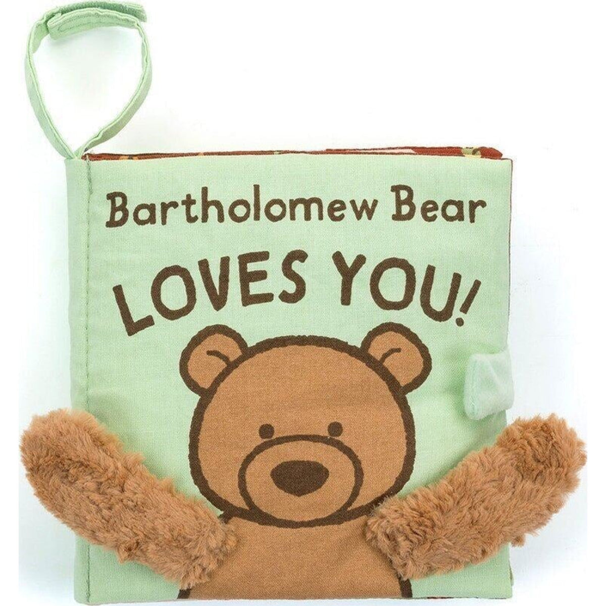 Jellycat Fabric Book Bartholomew Bear Loves You | Aster & Ruby