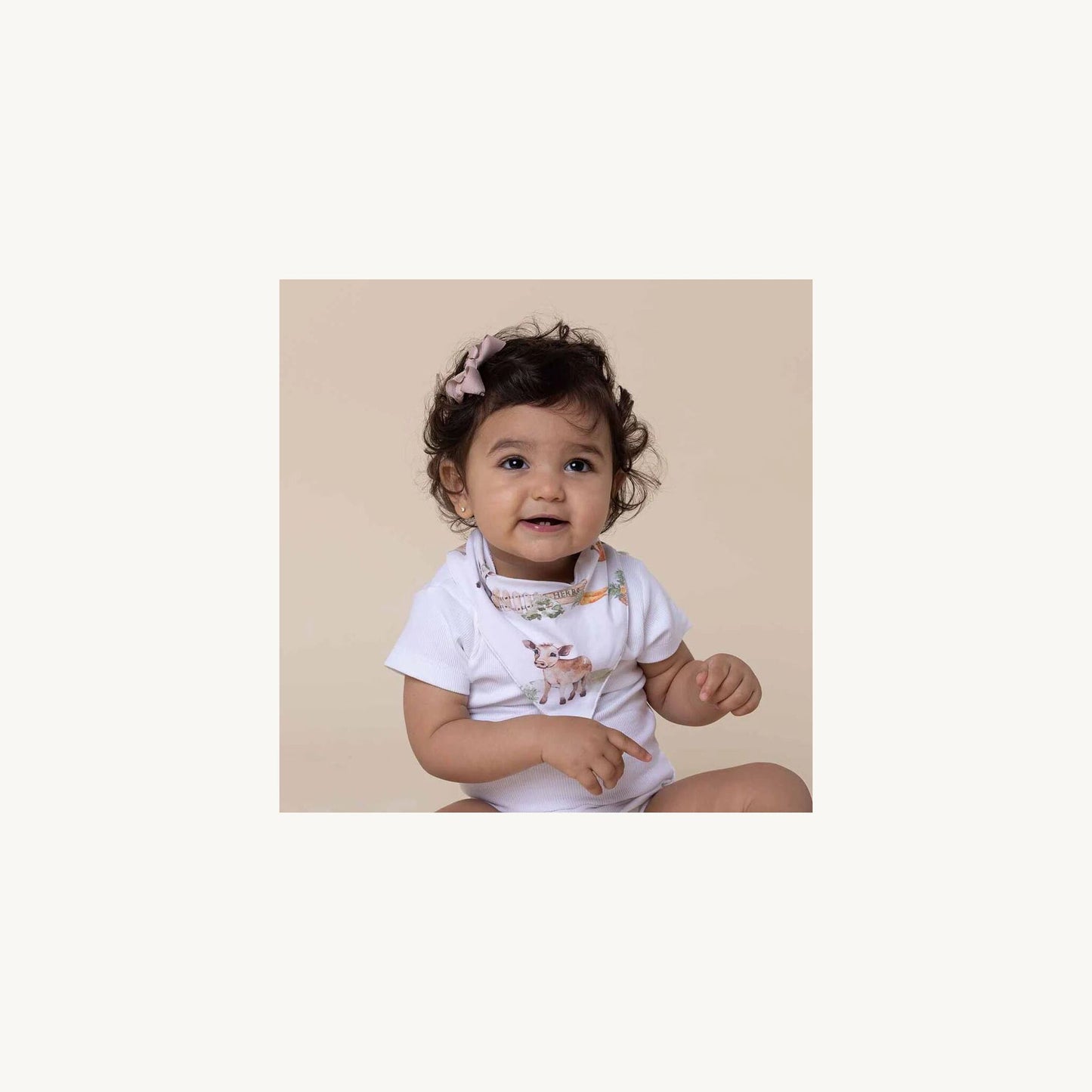 Snuggle Hunny Kids Farm Organic Dribble Bib | Aster & Ruby