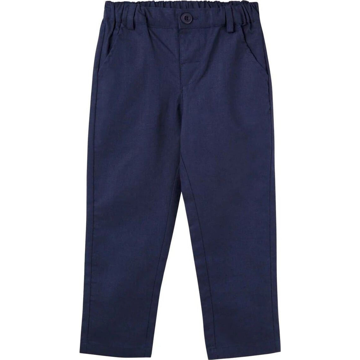 Designer Kidz Finley Linen Pants Navy | Aster & Ruby