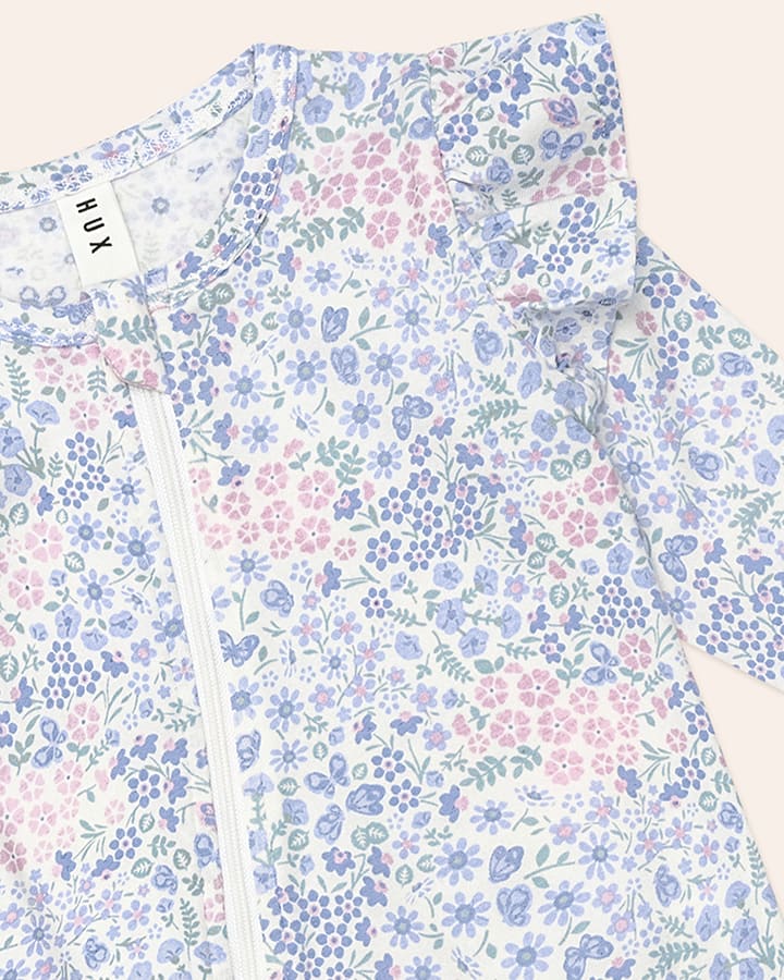 Flower Garden Frill Romper - Aster & Ruby