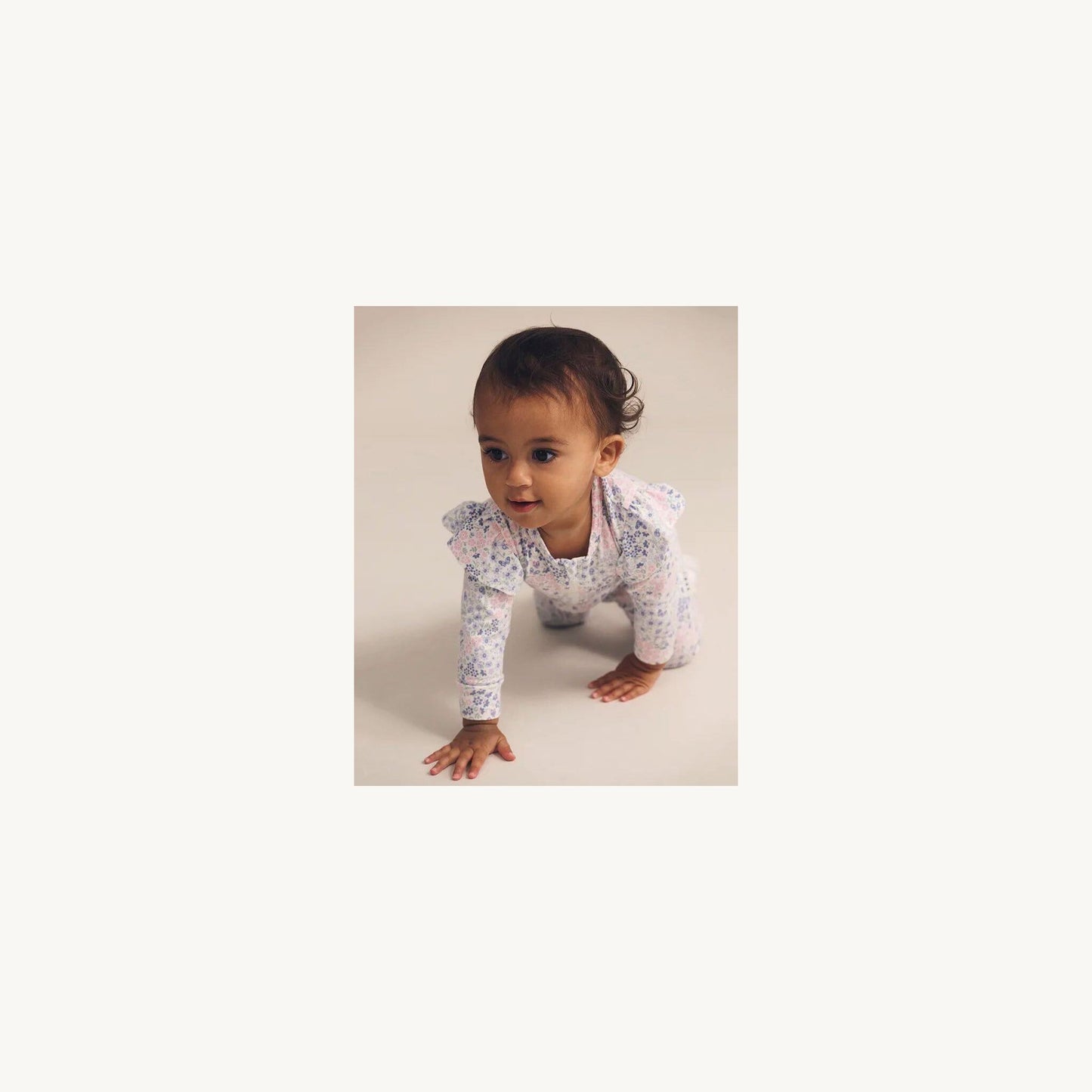 Huxbaby Flower Garden Frill Romper | Aster & Ruby