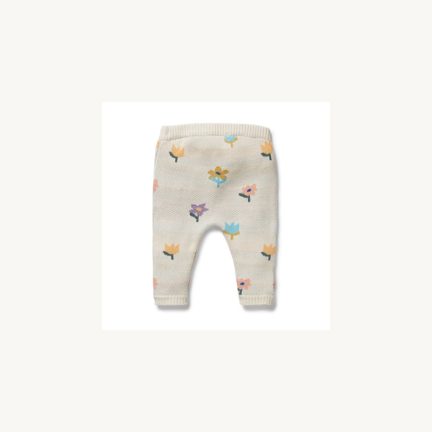 Wilson & Frenchy Flower Pop Organic Knitted Jacquard Legging | Aster & Ruby