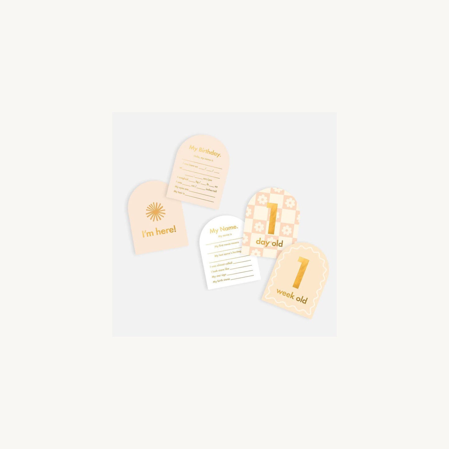 Fox & Fallow Baby Milestone Cards Helios | Aster & Ruby