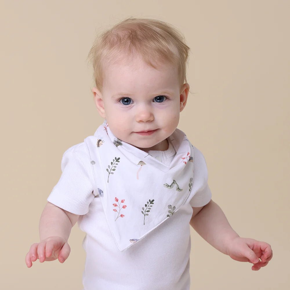 Garden Friends Organic Dribble Bib - Aster & Ruby