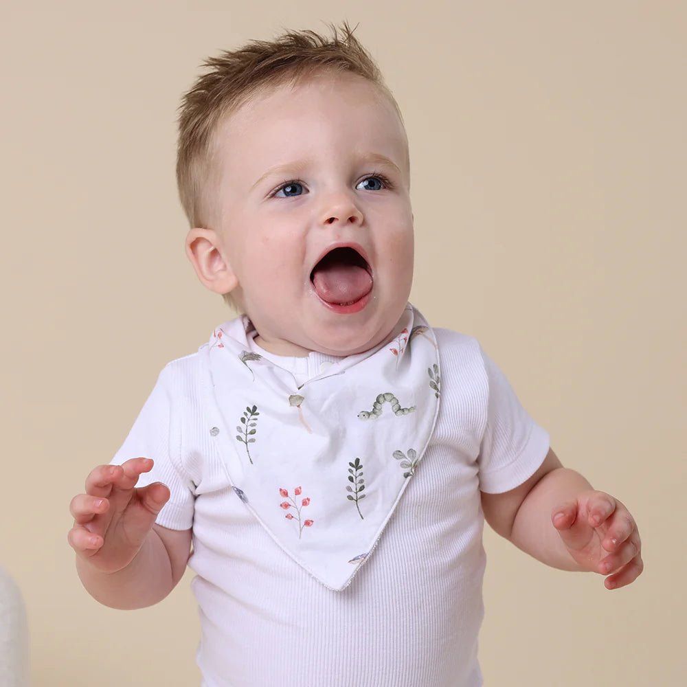 Garden Friends Organic Dribble Bib - Aster & Ruby