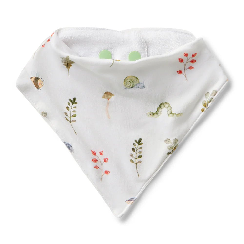 Garden Friends Organic Dribble Bib - Aster & Ruby
