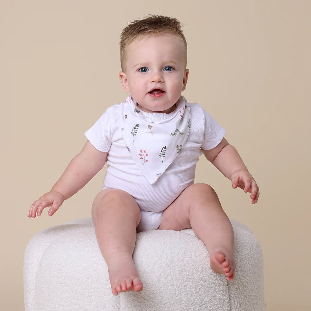 Garden Friends Organic Dribble Bib - Aster & Ruby