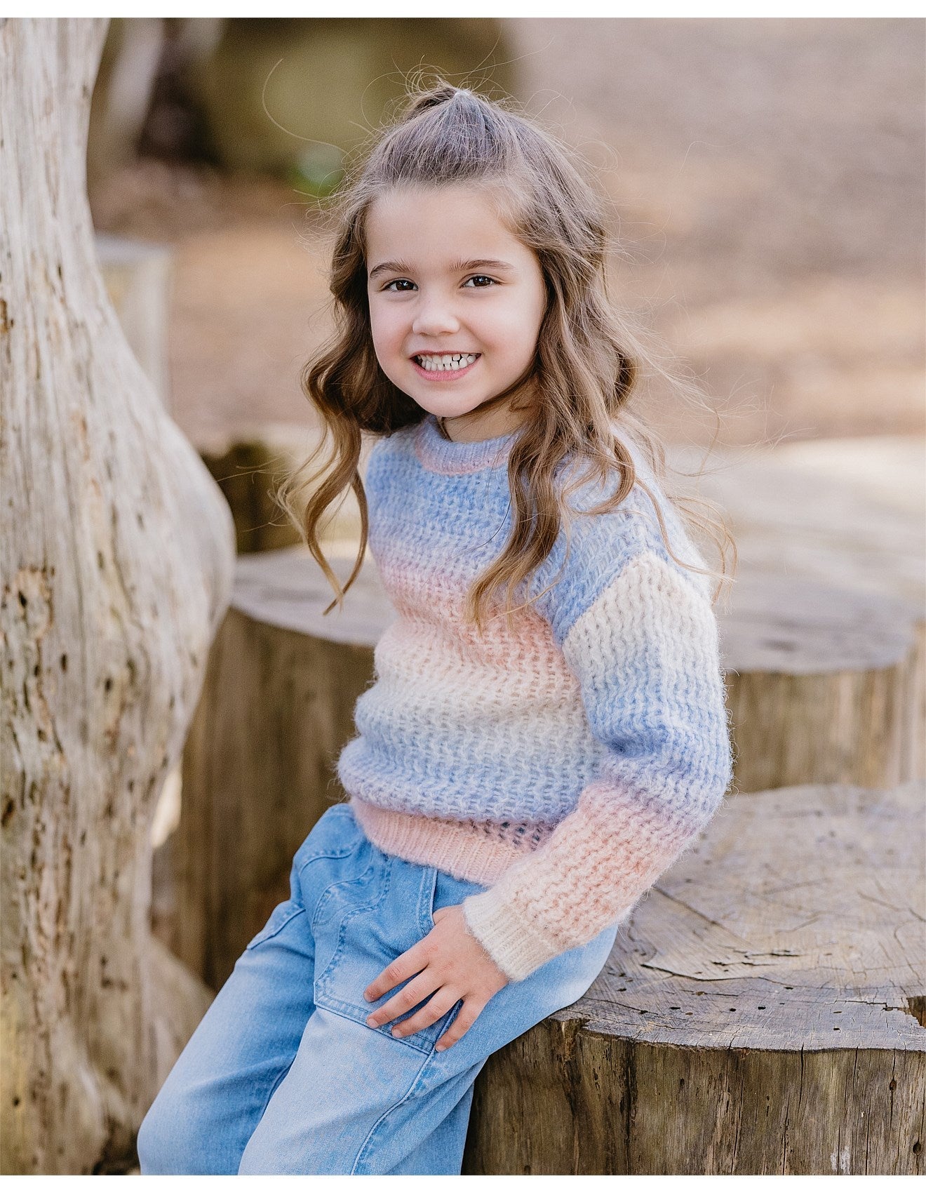 Girls Ombre Jumper - Aster & Ruby
