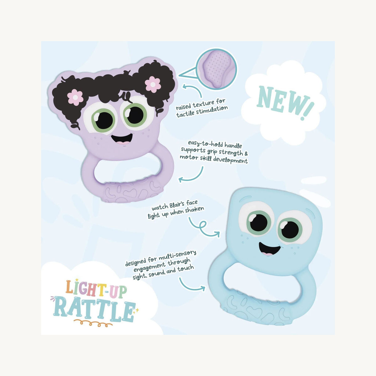 Jellystone Glo Pal Light Up Rattle Lumi | Aster & Ruby