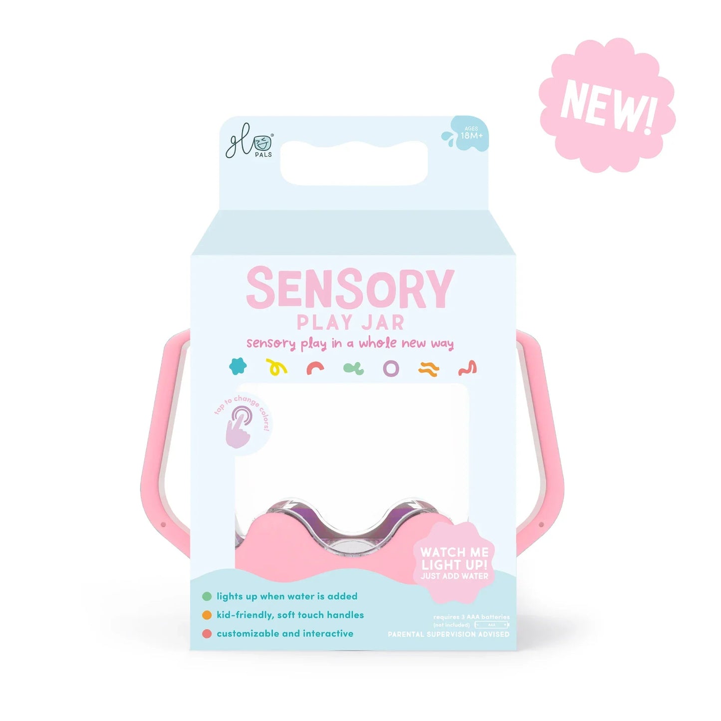 Glo Pal Sensory Play Jar Pink - Aster & Ruby