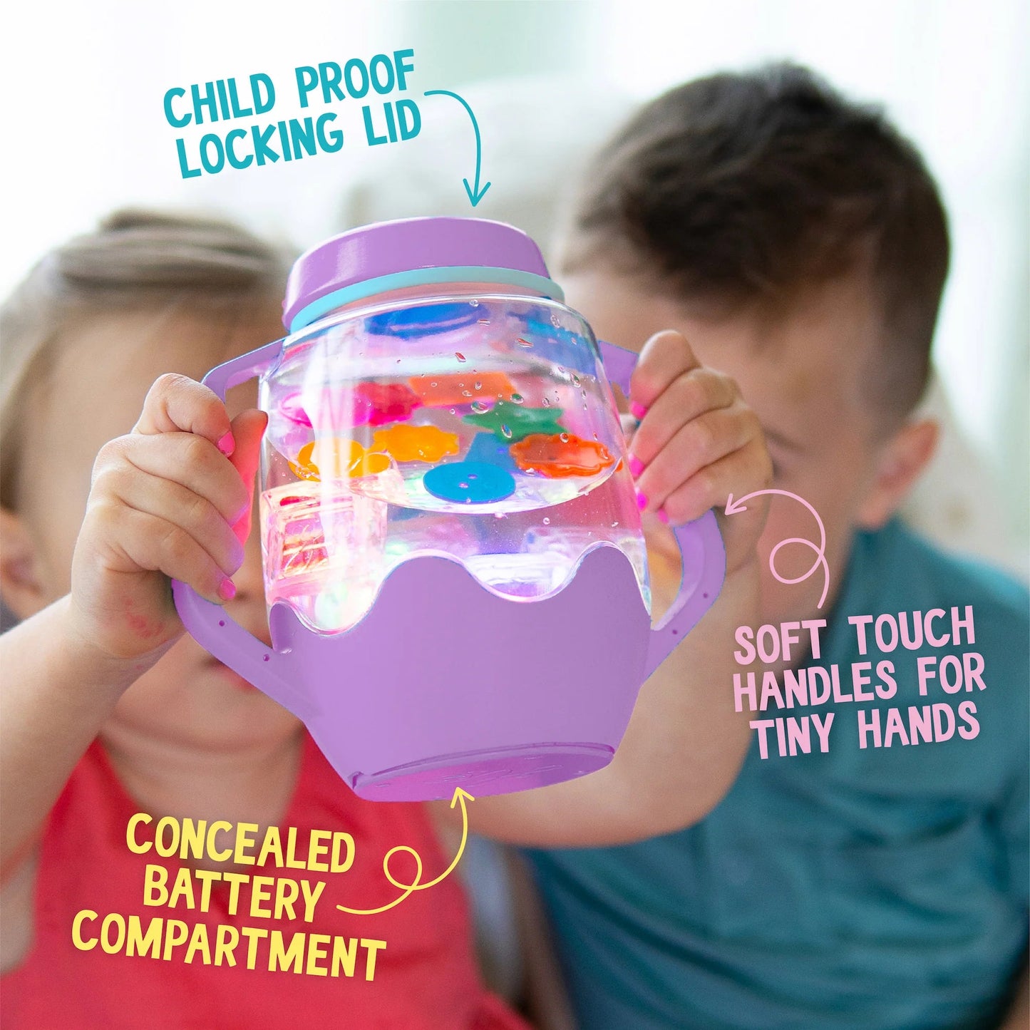 Glo Pal Sensory Play Jar Pink - Aster & Ruby