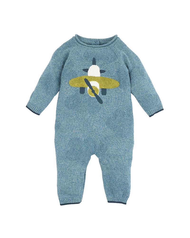 High Flyer Knitted Romper - Aster & Ruby