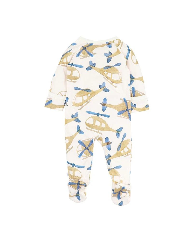 High Flyer LS Zip Onesie - Aster & Ruby