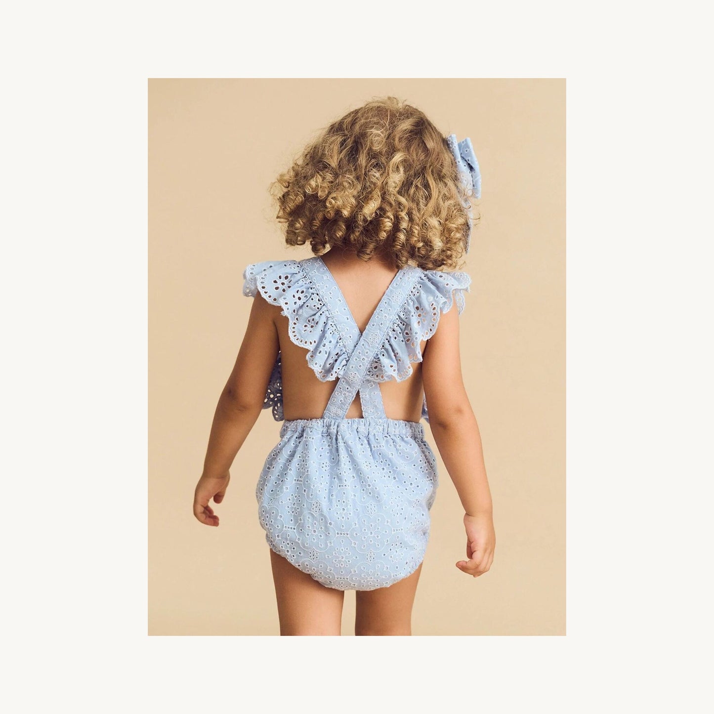 Huxbaby Huxbaby Broderie Frill Playsuit | Aster & Ruby