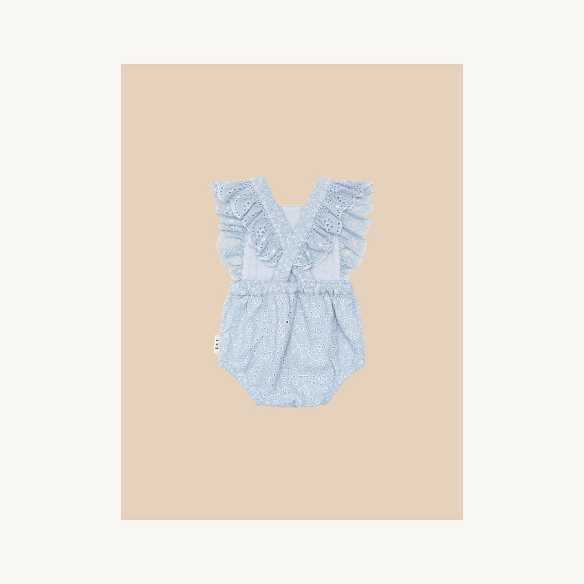 Huxbaby Huxbaby Broderie Frill Playsuit | Aster & Ruby