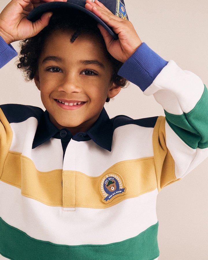 Colour Block Panelled Rugby