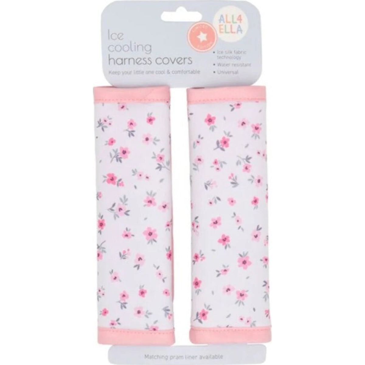 Ice Cooling Harness Covers Pink Petals - Aster & Ruby