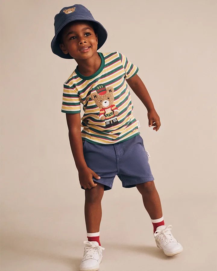 In the Navy Huxbear Chino Shorts - Aster & Ruby