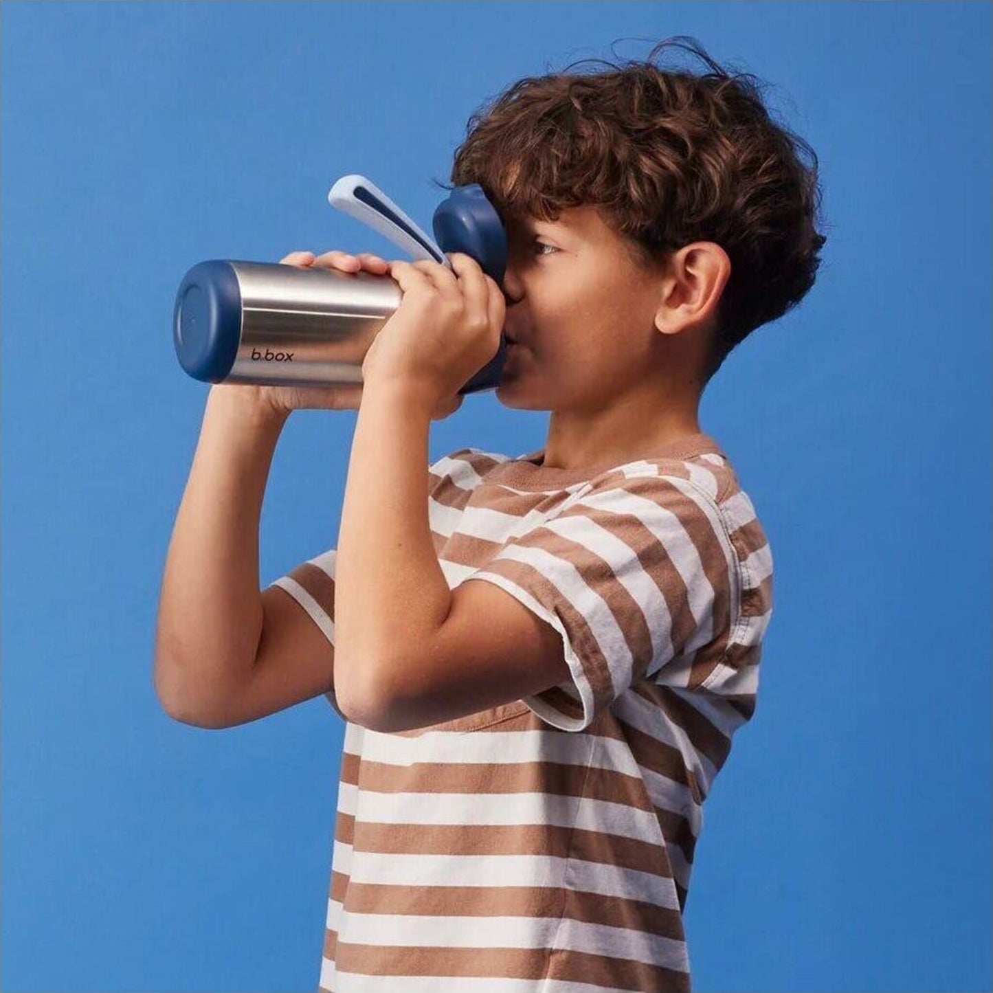 B.box Insulated Sport Spout Blue Slate 500ml | Aster & Ruby