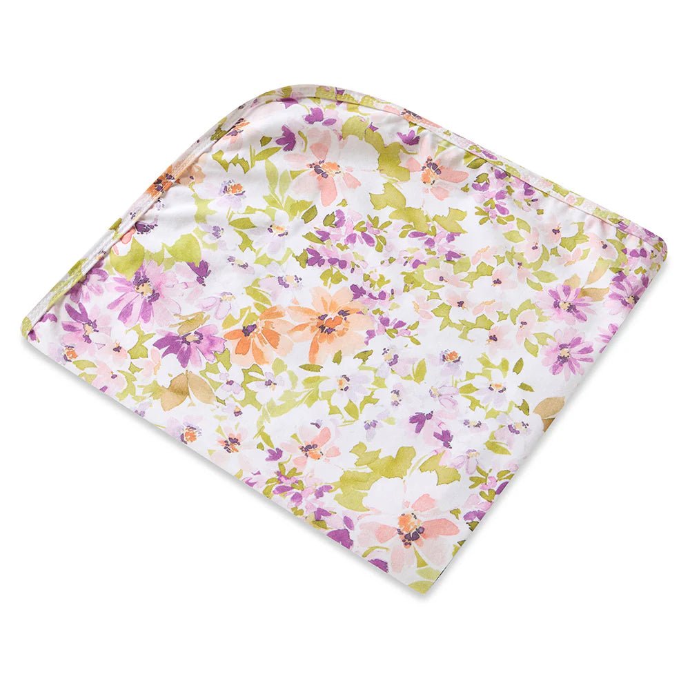 Isla Organic Jersey Wrap & Topknot Set - Aster & Ruby