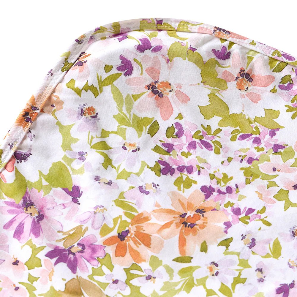 Isla Organic Jersey Wrap & Topknot Set - Aster & Ruby