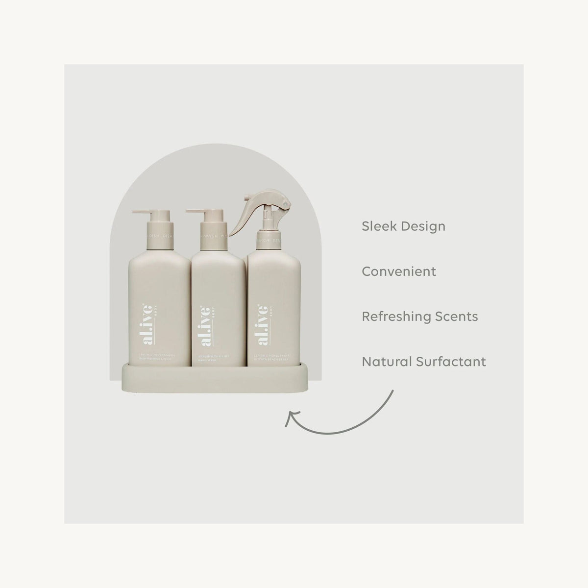 Al.ive Body Kitchen Trio Lemon & Pomegranate + Watermelon & Lime | Aster & Ruby