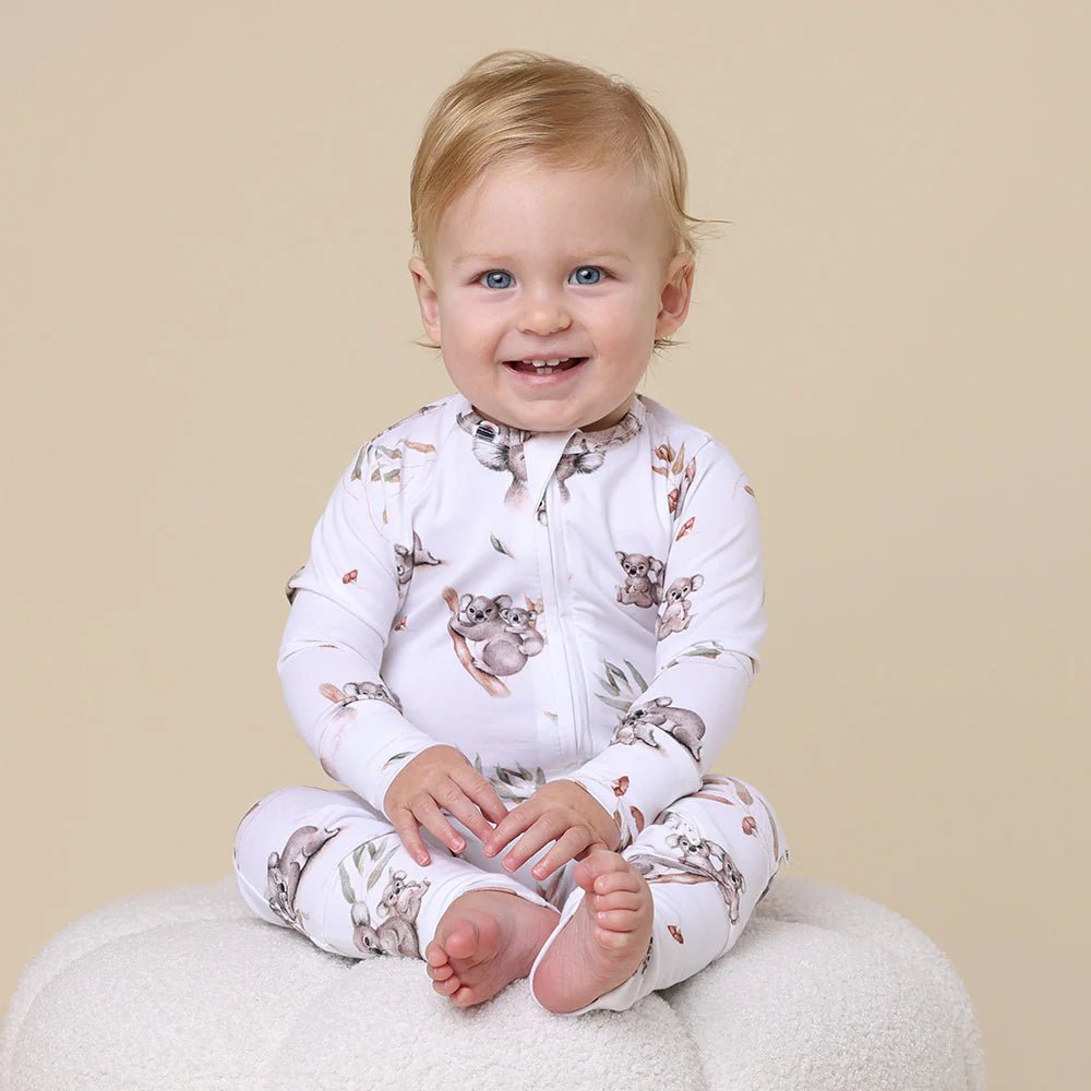 Koala Organic Snugglesuit Convertible Romper - Aster & Ruby