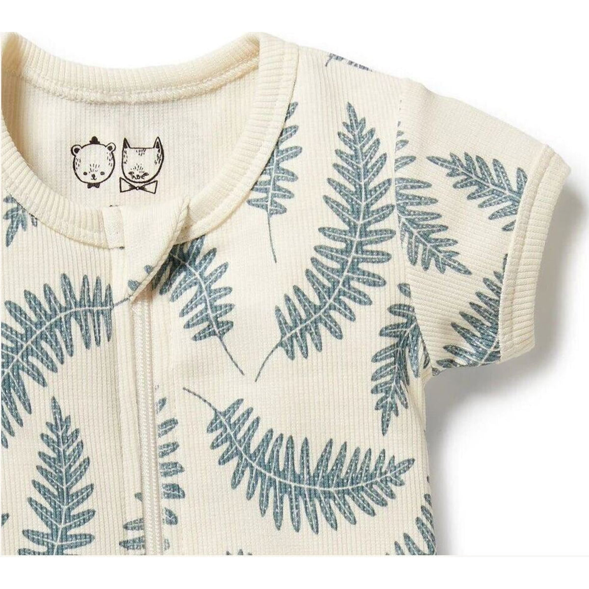 Wilson & Frenchy Little Fronds Organic Boyleg Zipsuit | Aster & Ruby