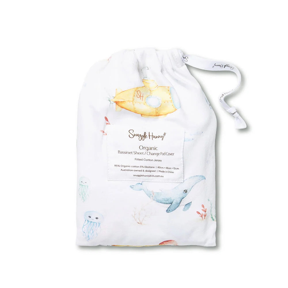 Little Subs Organic Bassinet Sheet / Change Pad Cover