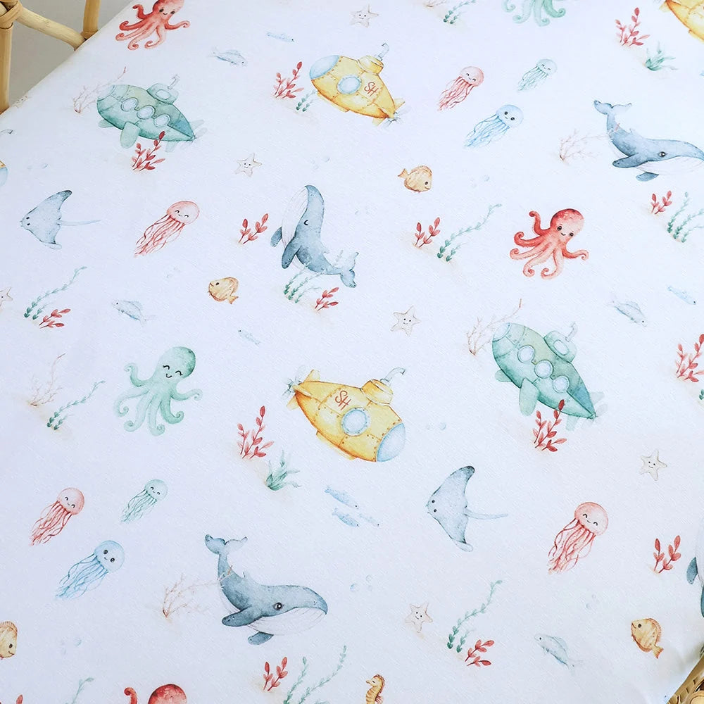 Little Subs Organic Bassinet Sheet / Change Pad Cover