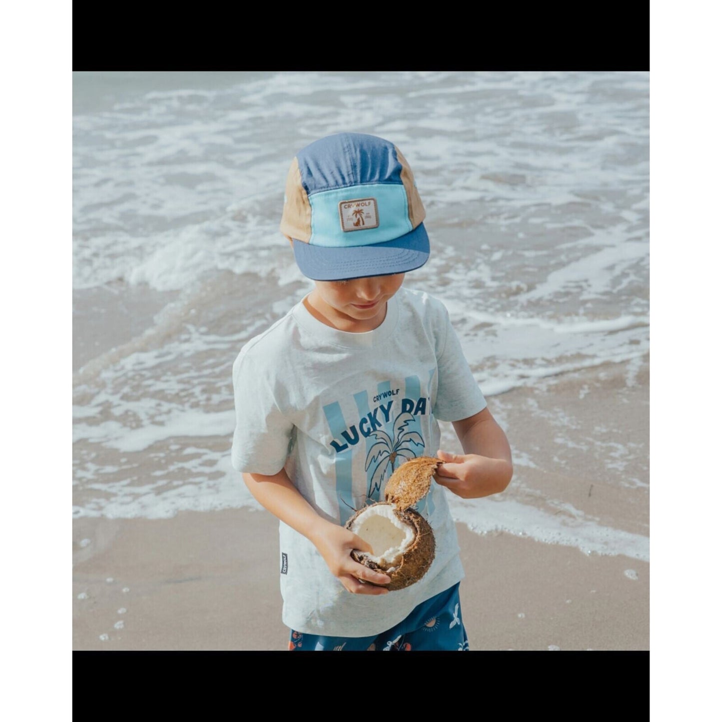 Crywolf Lucky Cap Navy Colourblock | Aster & Ruby
