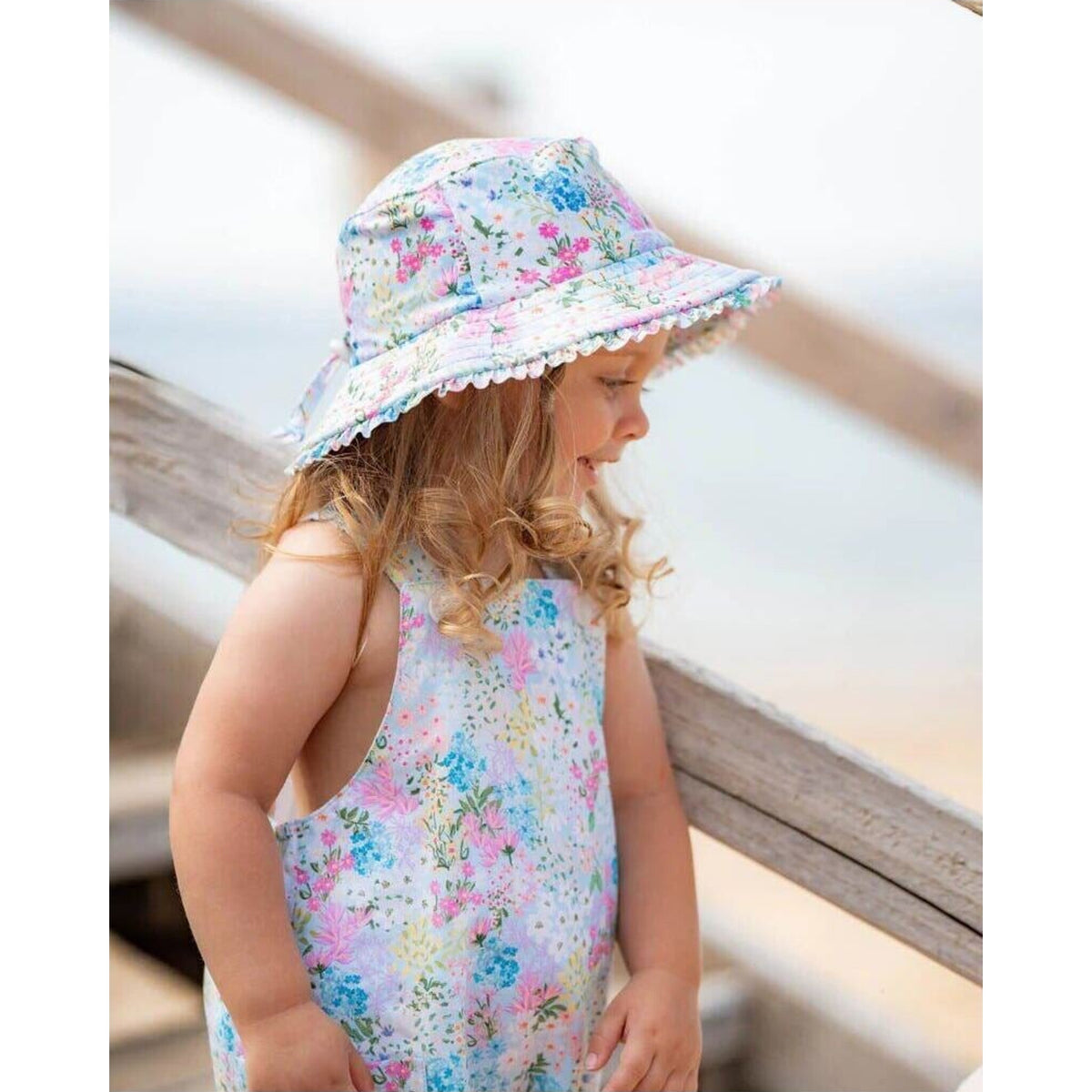 bebe Lula Swim Hat With Quick Release Neck Tie | Aster & Ruby