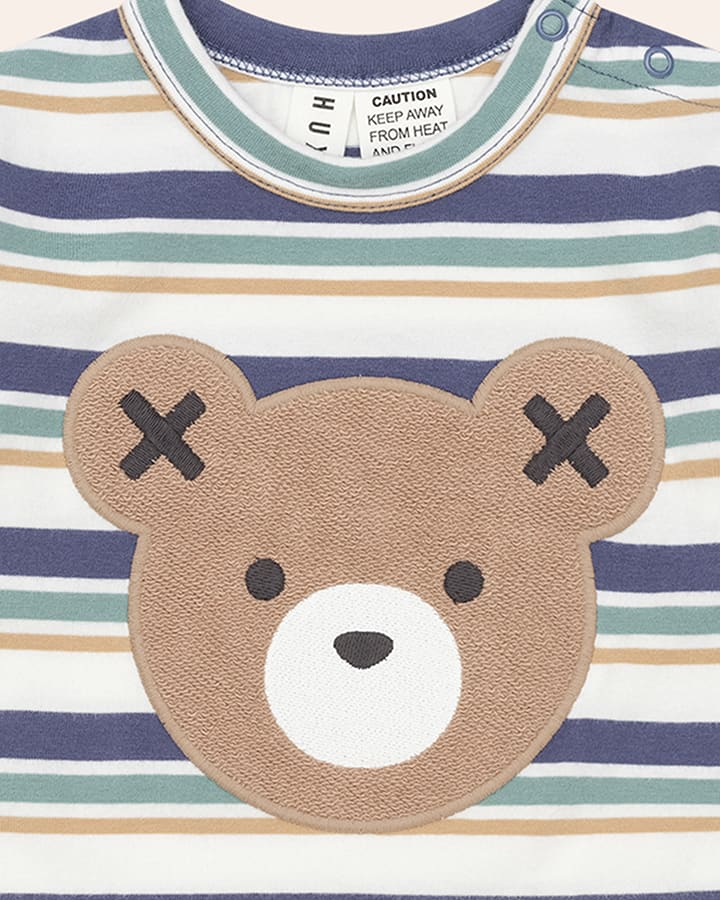Multi Stripe Hux Romper - Aster & Ruby
