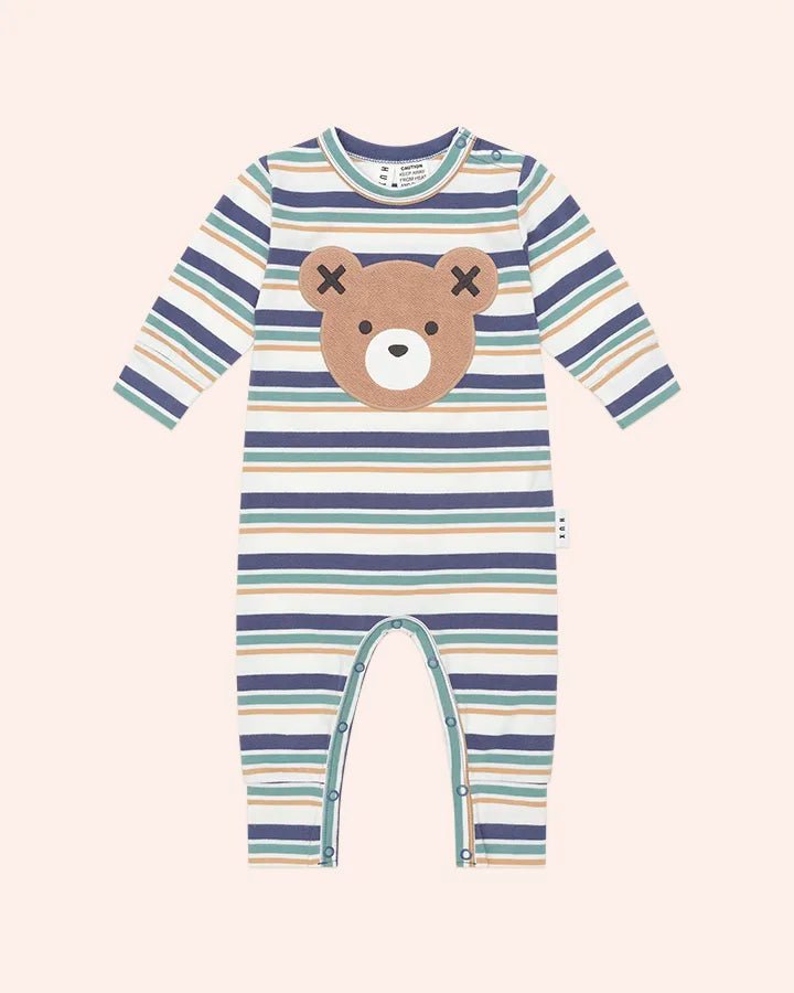 Multi Stripe Hux Romper - Aster & Ruby