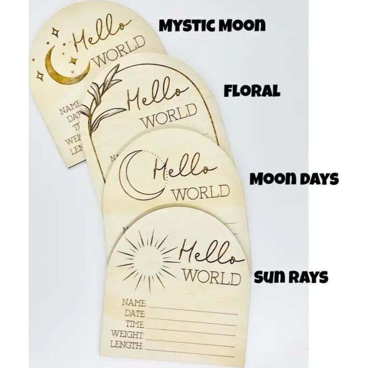 Timber Tinkers Mystic Arch Birth Discs | Aster & Ruby