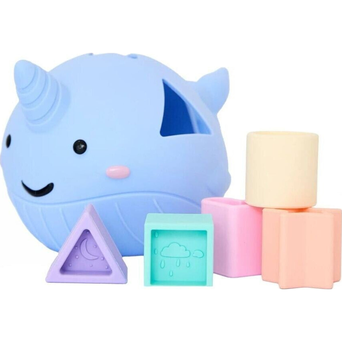 Jellystone Narwhal Shape Sorter Pastel | Aster & Ruby