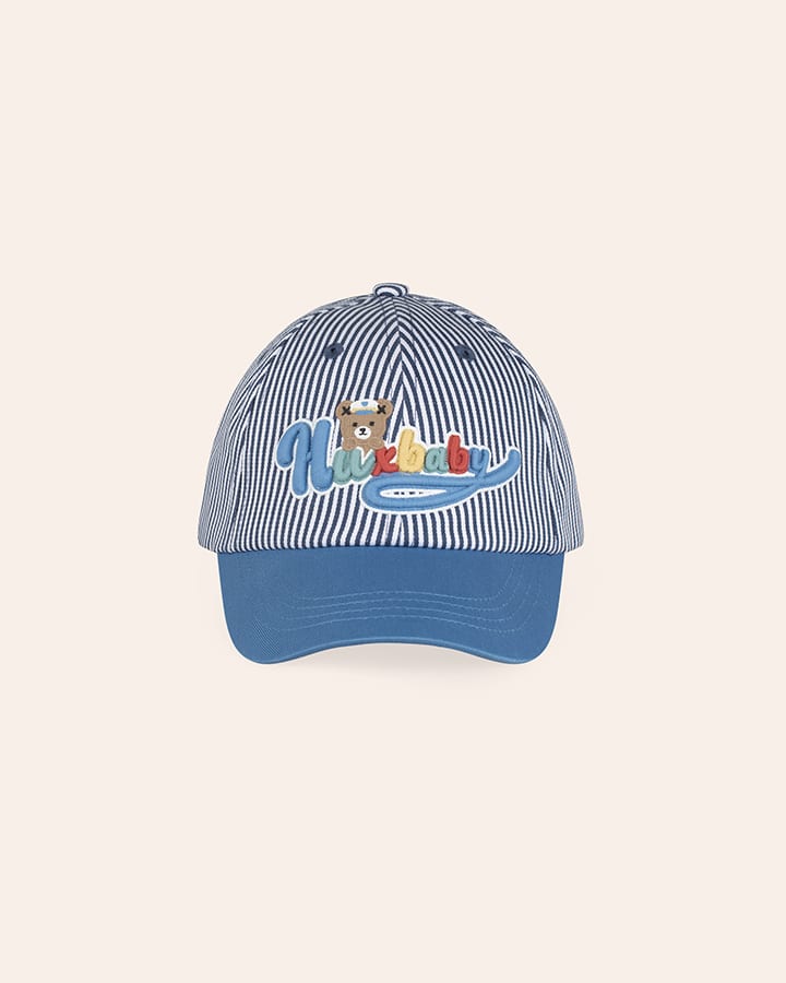 Nautical Stripe Huxbear Cap - Aster & Ruby