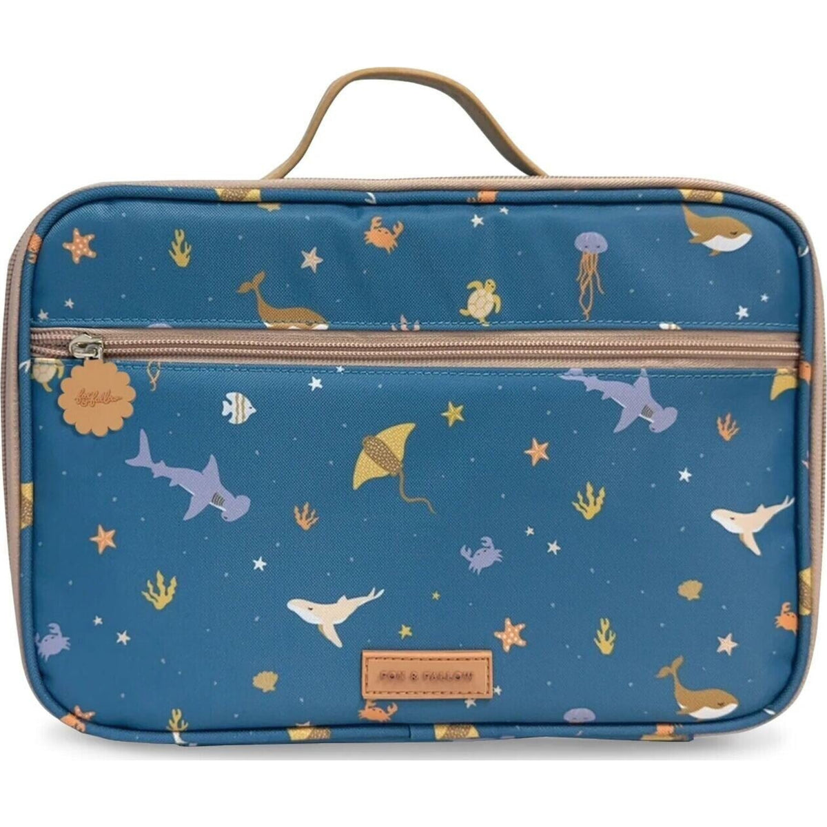 Fox & Fallow Ocean Creatures Marine Large Lunch Bag | Aster & Ruby